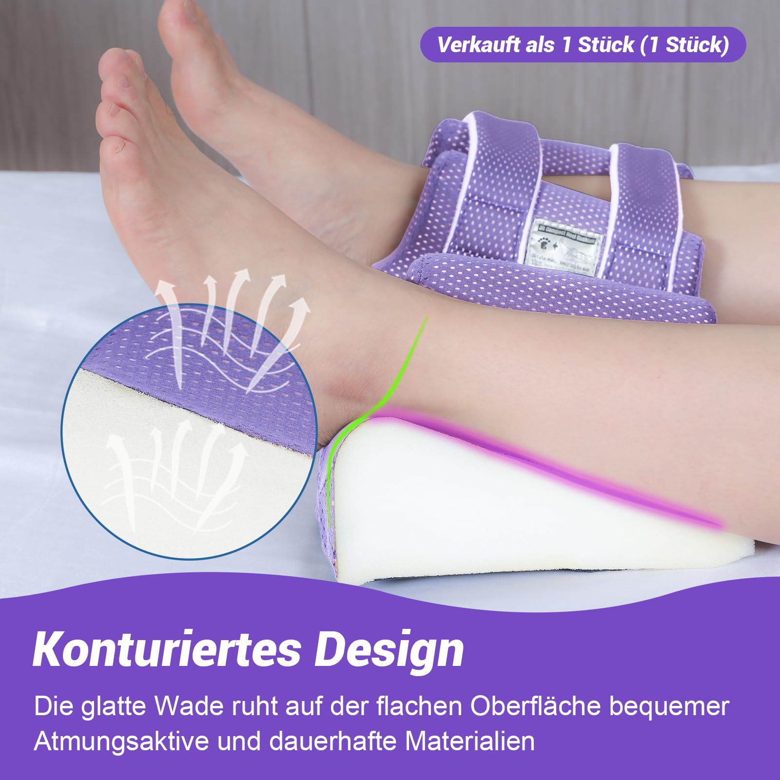 fersenschutz dekubitus, anti-dekubitus kissen fersenschutz, das Druck und Dekubitus entfernt, Dekubitus-Fersenschutz fördert die Heilung