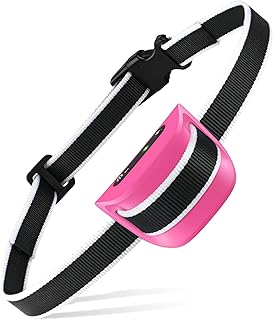 MASBRILL Small Dog Bark Collar, No Shock Anti Barking Collar for Small Dogs Small Most Humane Stop Barking Collar Rechargeable Bark Collar with 7 Sensitivity and Intensity Beep Vibration (Pink)