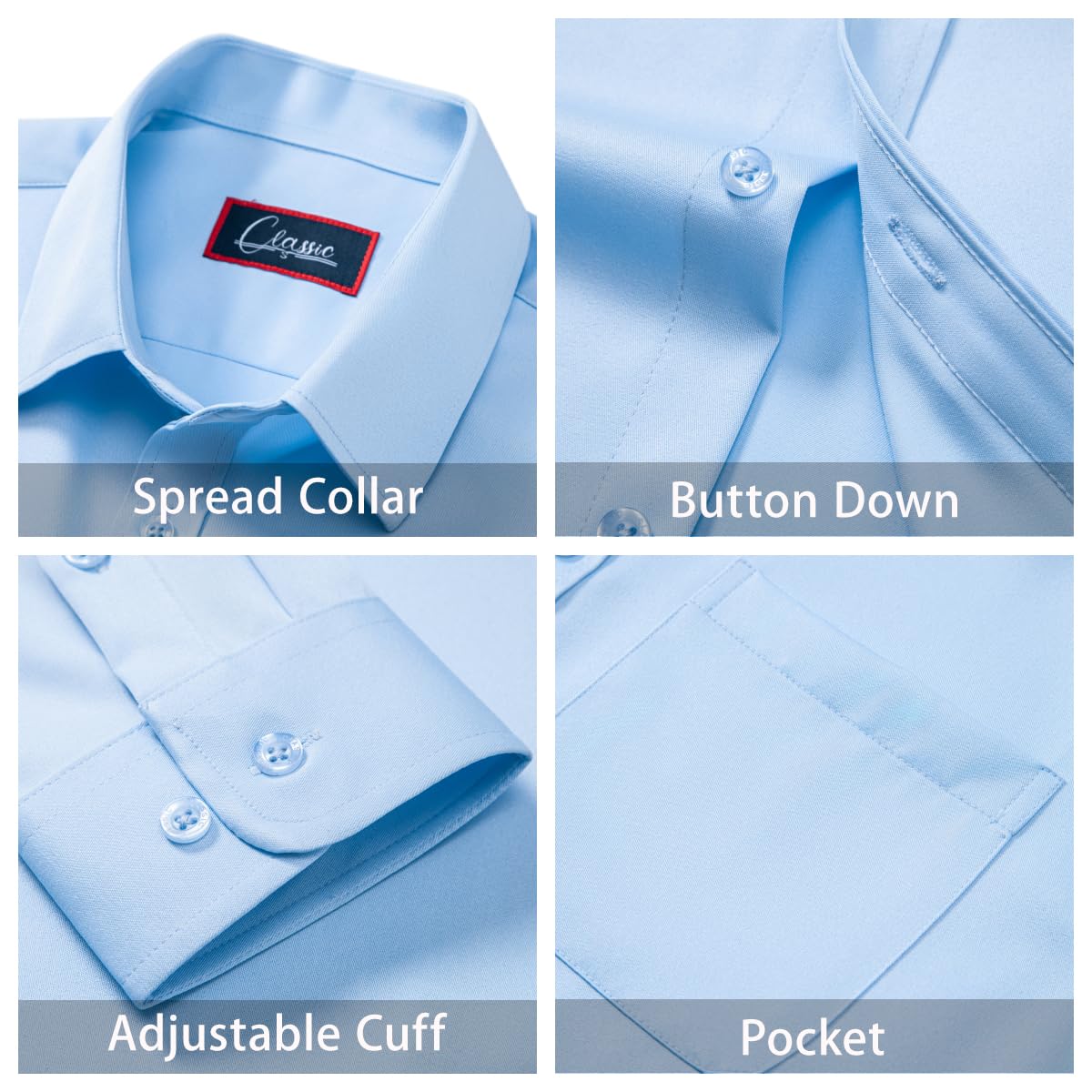 ONKEEP Camisas sociais masculinas de manga comprida com botões, cor lisa, casual, negócios, modelagem regular com bolso em promoção! Veja a oferta e mais achadinhos de Camisas 6 Hoje é o melhor dia para comprar ONKEEP Camisas sociais masculinas de manga comprida com botões, cor lisa, casual, negócios, modelagem regular com bolso com aquele preço maroto! Promoção! Aproveite a oferta! 6