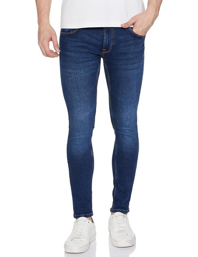 Spykar Men's Mid Rise Super Skinny Jeans