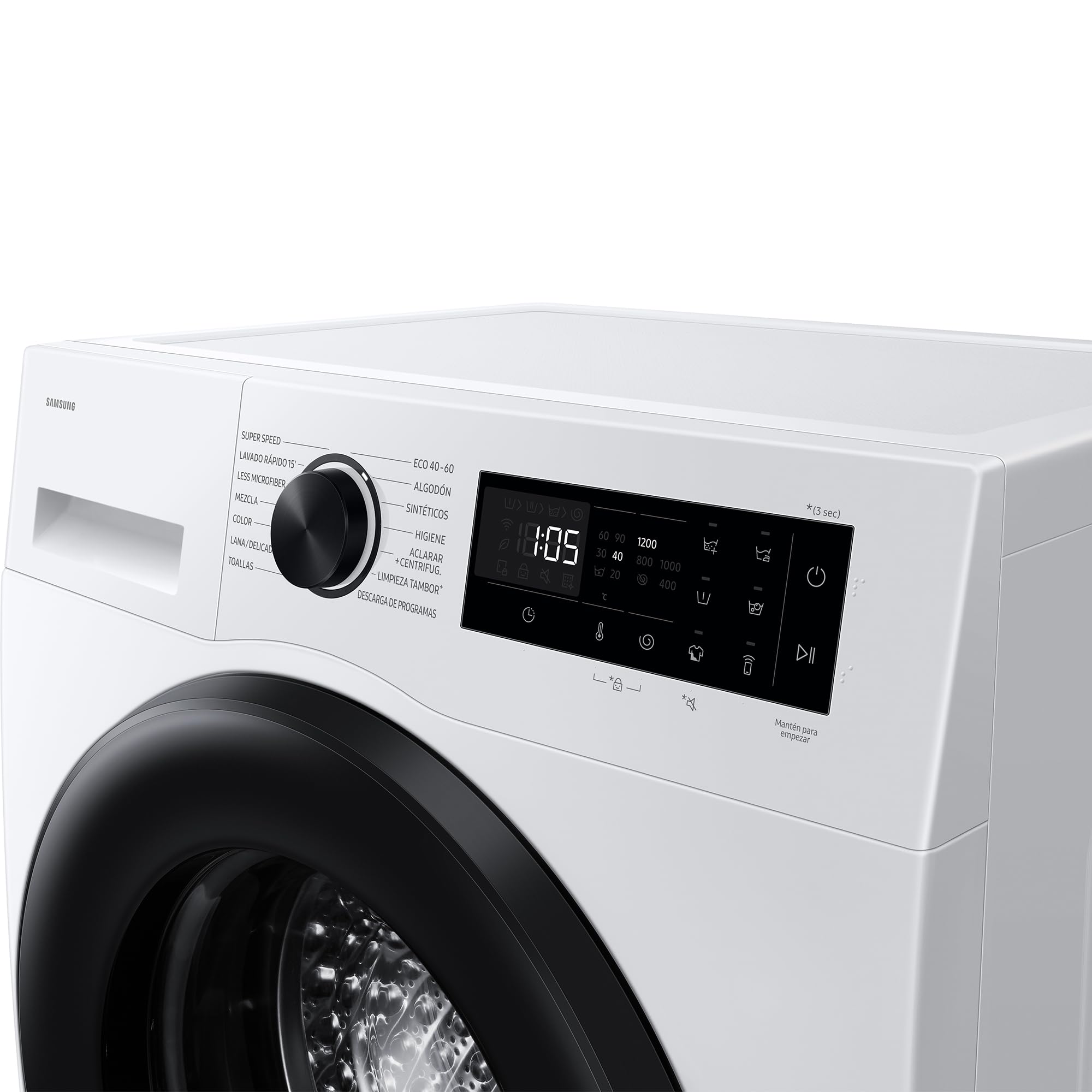 Samsung Lavadora AI con fondo reducido 8kg AI EcoBubble™ Clase A Blanca WW80FG5L32AEEC
