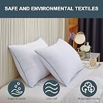 Favorland Pillows King Size Set of 4, Bed Pillows for Sleeping 4 Pack, Cooling Supportive Hotel Pillows with Premium Soft Down Alternative Fill for Side Stomach and Back Sleepers