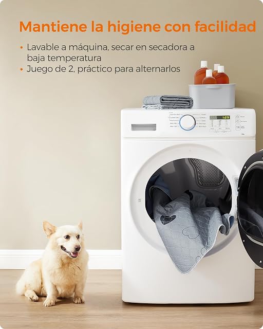 Foto 7 de 8 de Feandrea Empapadores Alfombras Lavables para Perros, 2 Pieza, 122 x 91 cm