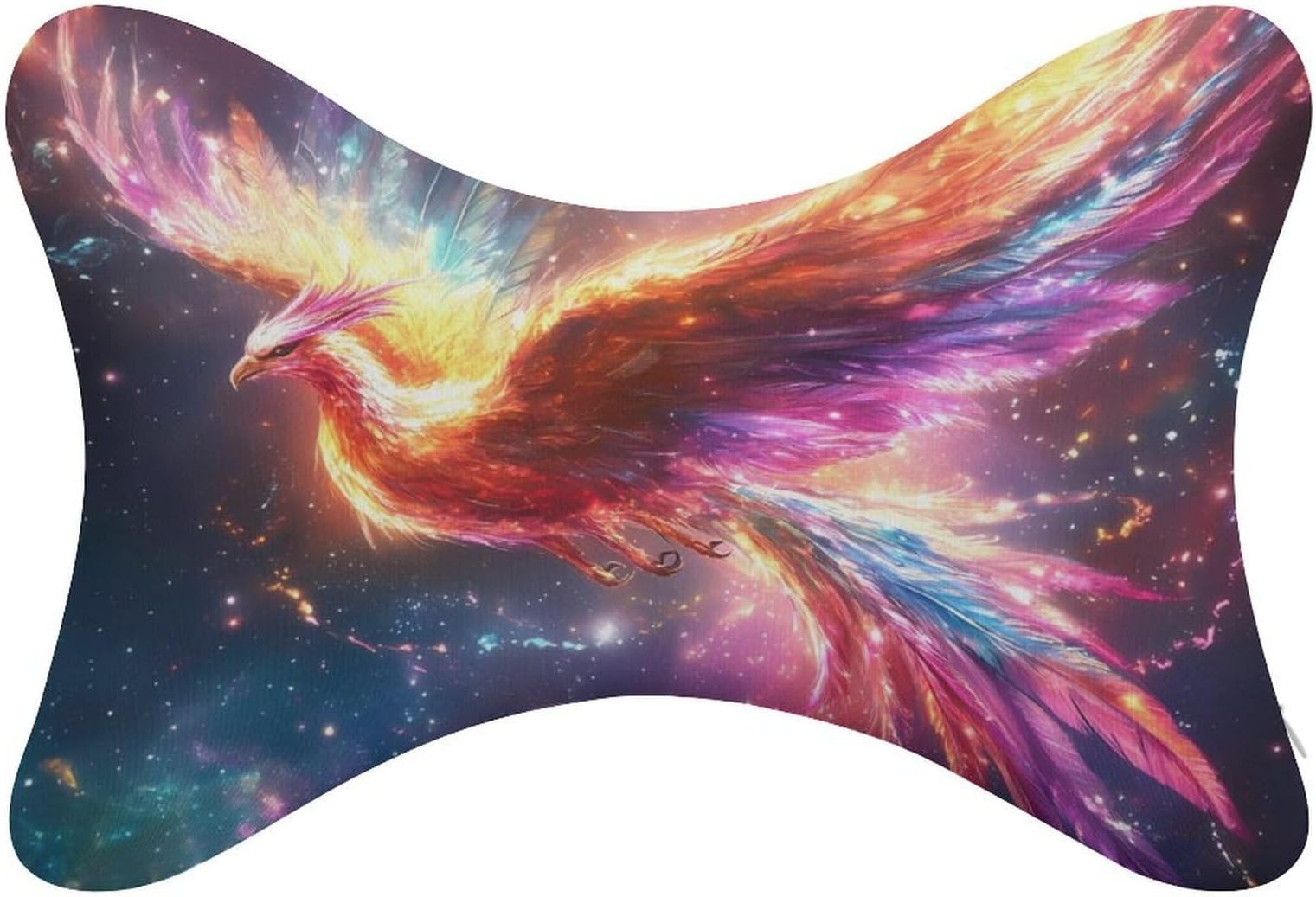 Phoenixsbird Glowing 2 Pack Car Headrest Pillows for Neck Support Memory Foam Neck Pillow Universal Fit