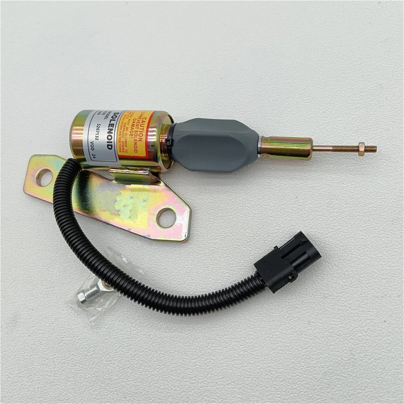 Wymiana zaworu EGR‌ 24V zawór elektromagnetyczny odcinający paliwo 5267132 3991625 pasuje do silnika 6BT 5.9L Hyundai Excavator R200-5 R210-7