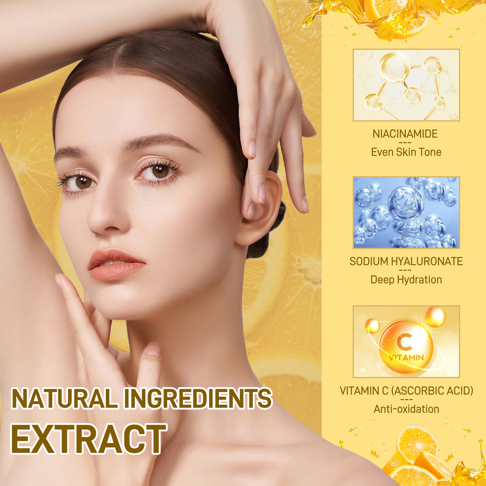 Cecelia May Vitamin C Skincare Set, Skin Care for Teenage Girls Gift Set Facial Kit Skin Care Sets & Kits for Anti-Aging - Image 3
