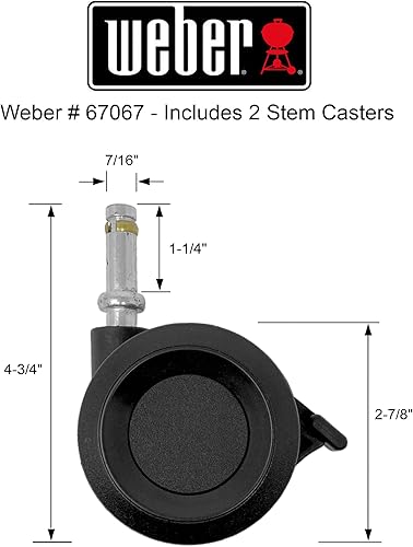 Miniatura 2 de Weber 67067 Genesis II Rueda de bloqueo 2pk