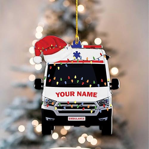 Miniatura 3 de Adorno de Navidad paramédico personalizado EMS EMT 2023, adorno de uniformes EMT, adorno paramédico para cirugía médica, adornos médicos,