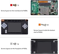 Vista 9 de eXtremeRate Carcasa completa de repuesto negra transparente para Nintendo DS Lite, funda de consola de mano personalizada con botones, lente