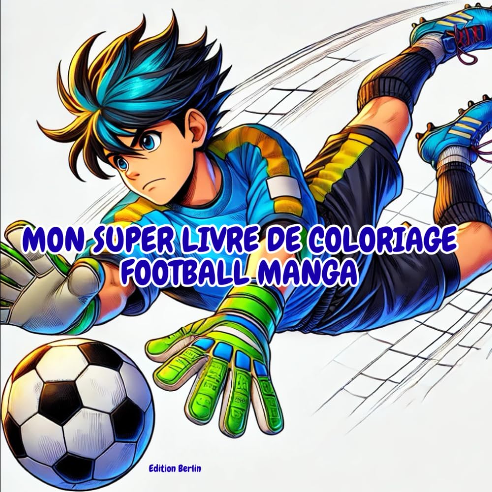 MON SUPER LIVRE DE COLORIAGE : FOOTBALL MANGA