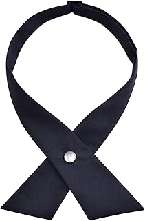 Adjustable Criss-Cross Bow tie School Uniform Pre-tied Bowknot for Women/Men/Girls/Boys