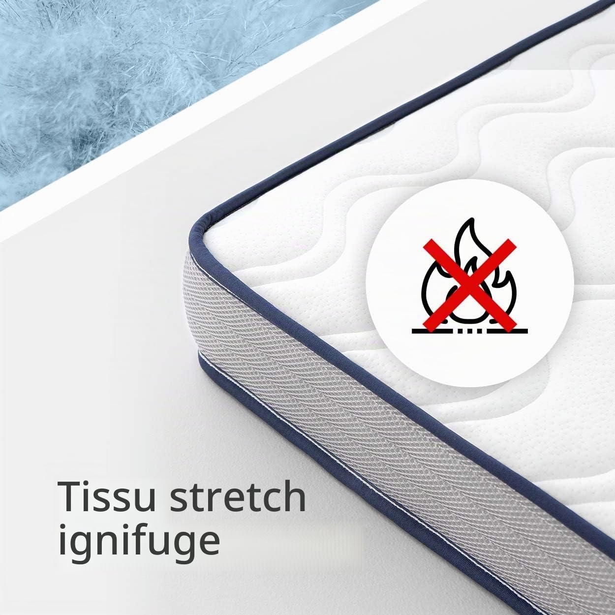 Kuo Baby | Matelas pour Mini Berceau - Cododo Baloo | Matelas en Mousse et viscoélastique | Réversible, Hygiénique et Respirant | 80 x 50 cm