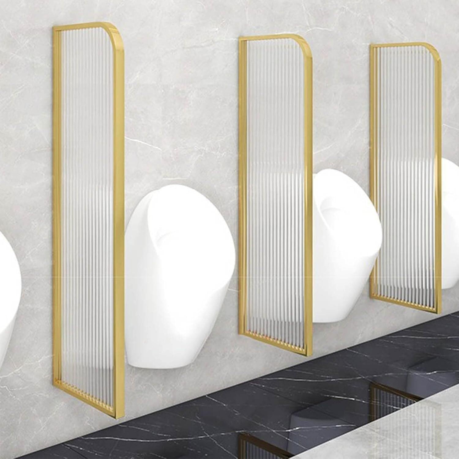 BKSXSOP d Wall Mounted Urinal Baffle Sn Privacy Divider for Men's Urinals Translucent Public Bathrooms Hotels & Restrooms 1 Pack