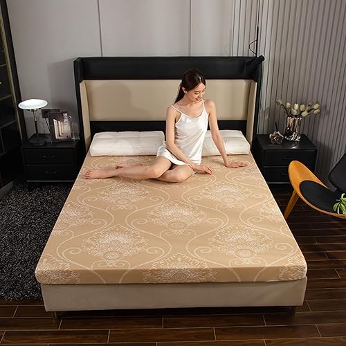 Miniatura 2 de Cubrecolchón Queen de espuma viscoelástica de 3.9 pulgadas para soporte corporal, con funda de tela de punto transpirable, extraíble y lavable,