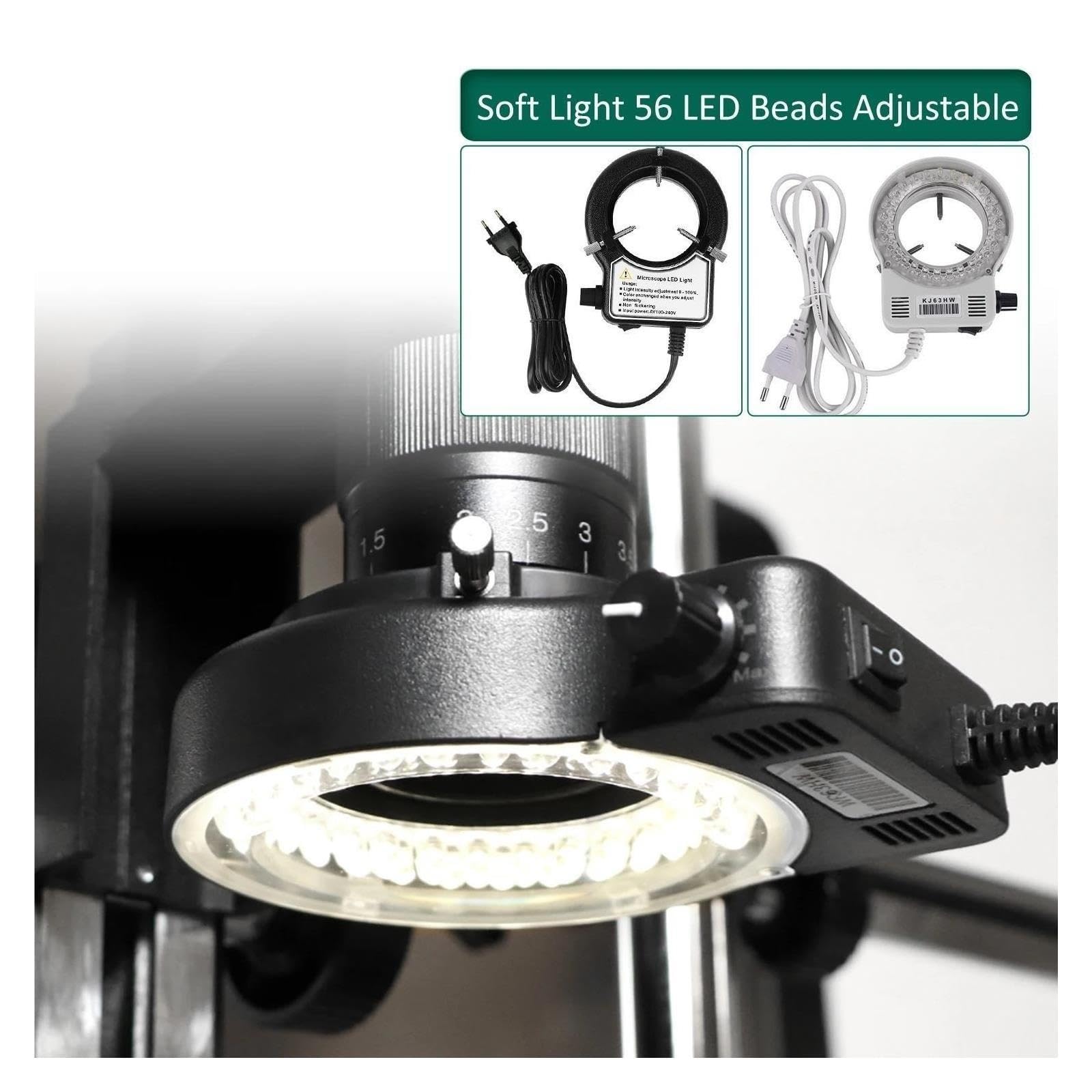 Lámpara iluminadora de Anillo de luz LED for microscopio 56 Flexible
