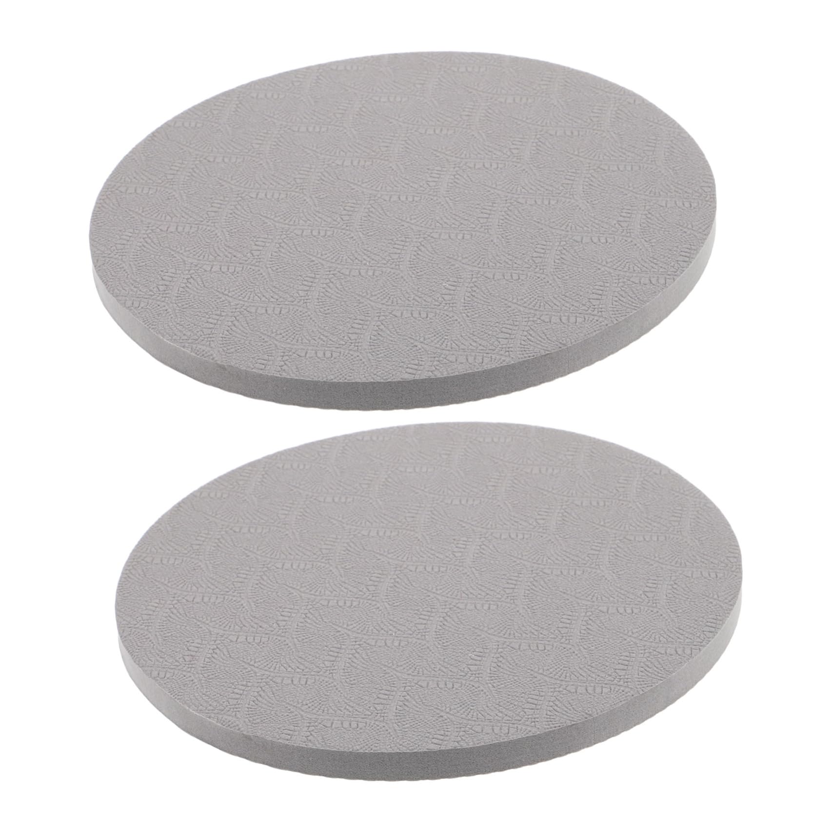 Happyyami 2pcs Kneeling Work Mat Lightweight Portable Exercise Pads for Yoga Elbow Knee Support TPE Material Dual-Sided for