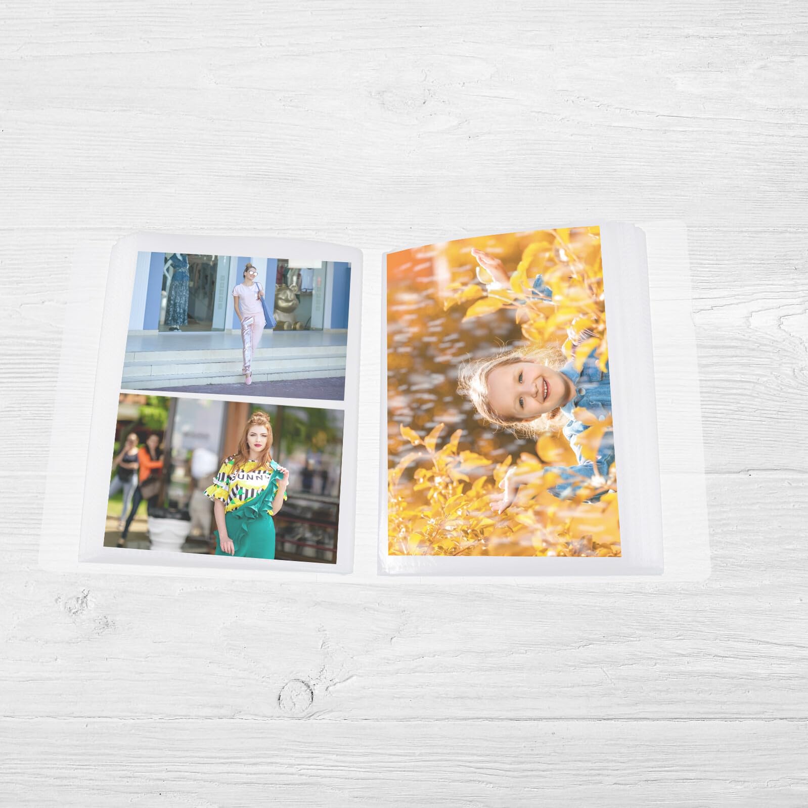 LIFKOME Álbum de Fotos Almacenamiento para Fotos Personalizable de Pp Mate de 6 Pulgadas 100 Hojas Adecuado para Estudiantes y Bodas