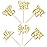 30PCS Happy 65th Birthday Cupcake Toppers Glitter Sixty Five 65 Fabulous Vintage 1961 Cupcake Picks Cheers to 65 Years for 65th Birthday Anniversary Party Cake Decorations Supplies Gold
