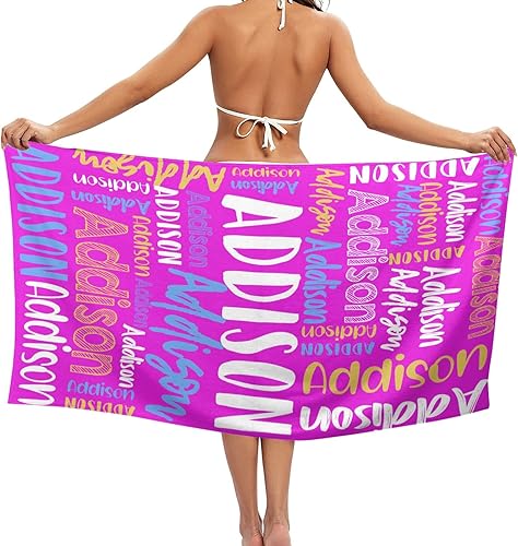 Vista 174 de Toalla de playa, toallas de playa personalizadas para niños, toallas de playa para adultos y niños, microfibra de secado rápido, toallas de playa