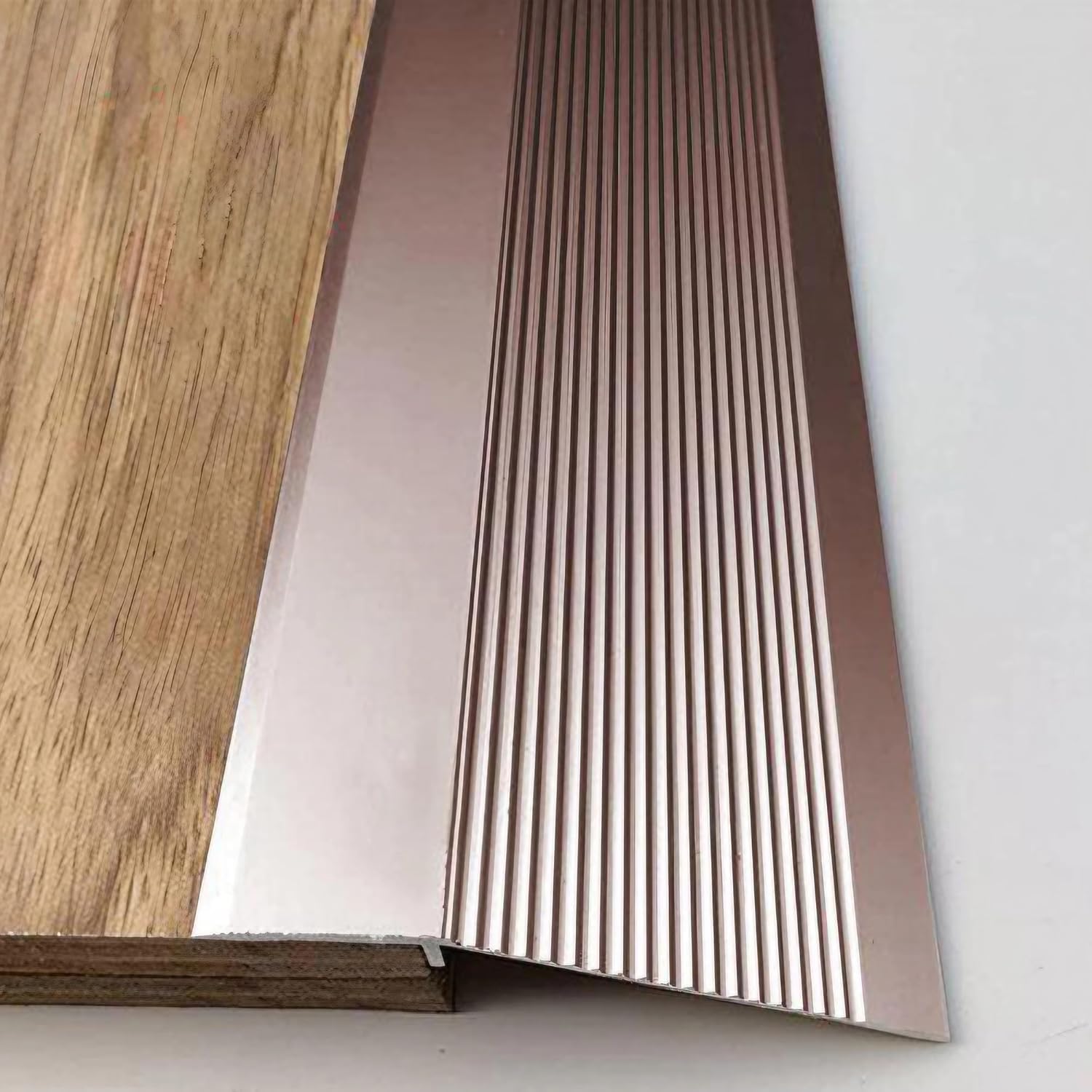 Aluminium Door Sill Strip Laminate Floor Edge Metal Transition Threshold Separator for Openings Carpet Tile Roller(Pinkish Purple,270cm)