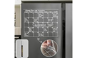 Clear Wall Calendar Dry Erase