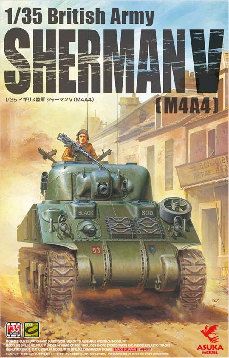 ASU35016 1:35 Asuka British Army Sherman (M4A4) [Model Building KIT]