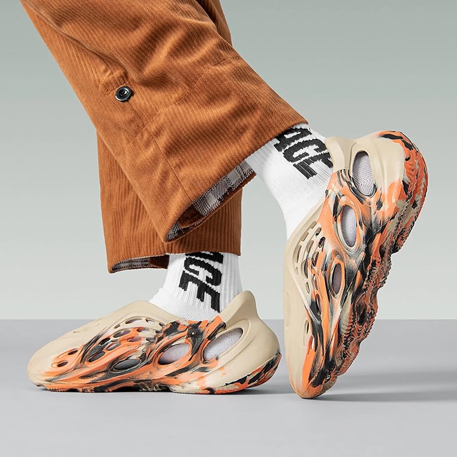 Foam Runner Shoes, Fashion Foam Runners Sneakers for Men Women, Cloud Slides Pillow Running Shoes Breathable Outdoor Indoor Beach Couple Shoes Sandals, Multicolor Beige Orange, 10 : Amazon.ca: Clothing, Shoes \u0026 Accessories