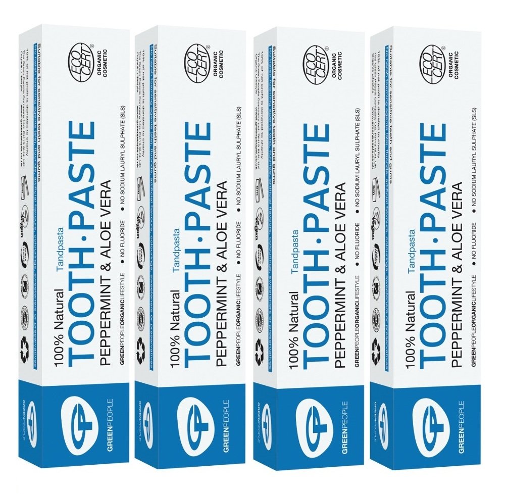 Green People Mint Toothpaste 50ml X 4 (Pack of 4)