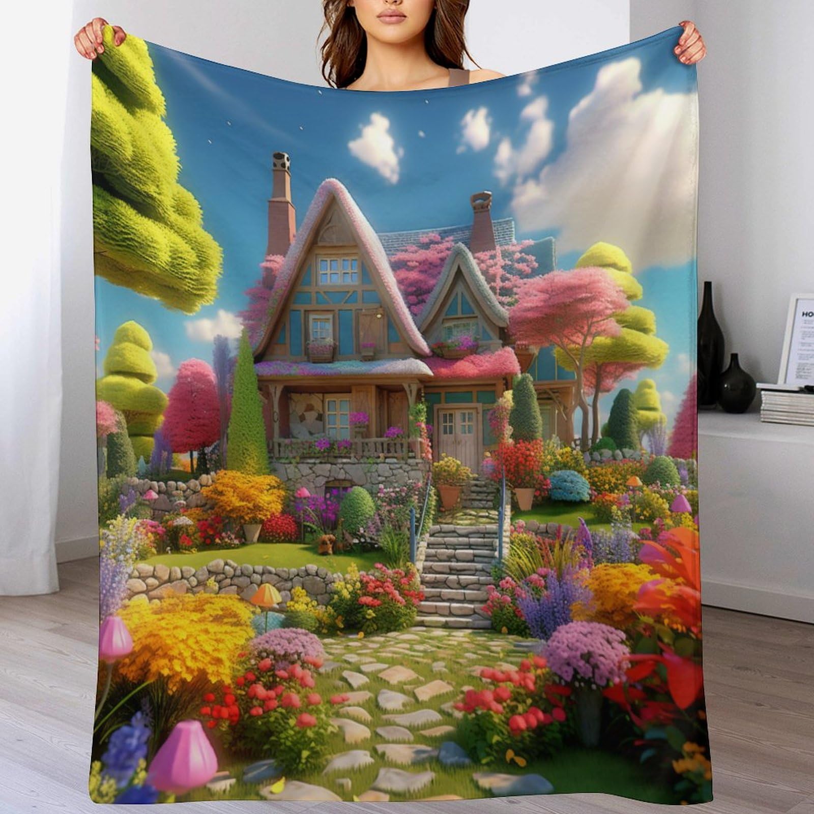 Tapis douillet et couverture polaire flannel pour vos soirees canape