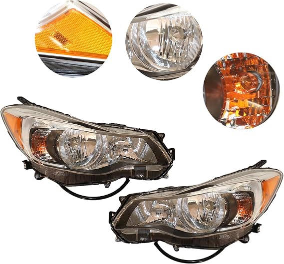 LED Headlight Assembly Compatible with 2019-2021Dodge Ram 1500,Right and Left Side Front Headlamp Replacement,Headlight Head Lamp,Clear Lens,OEM 68316082AH (Pair)