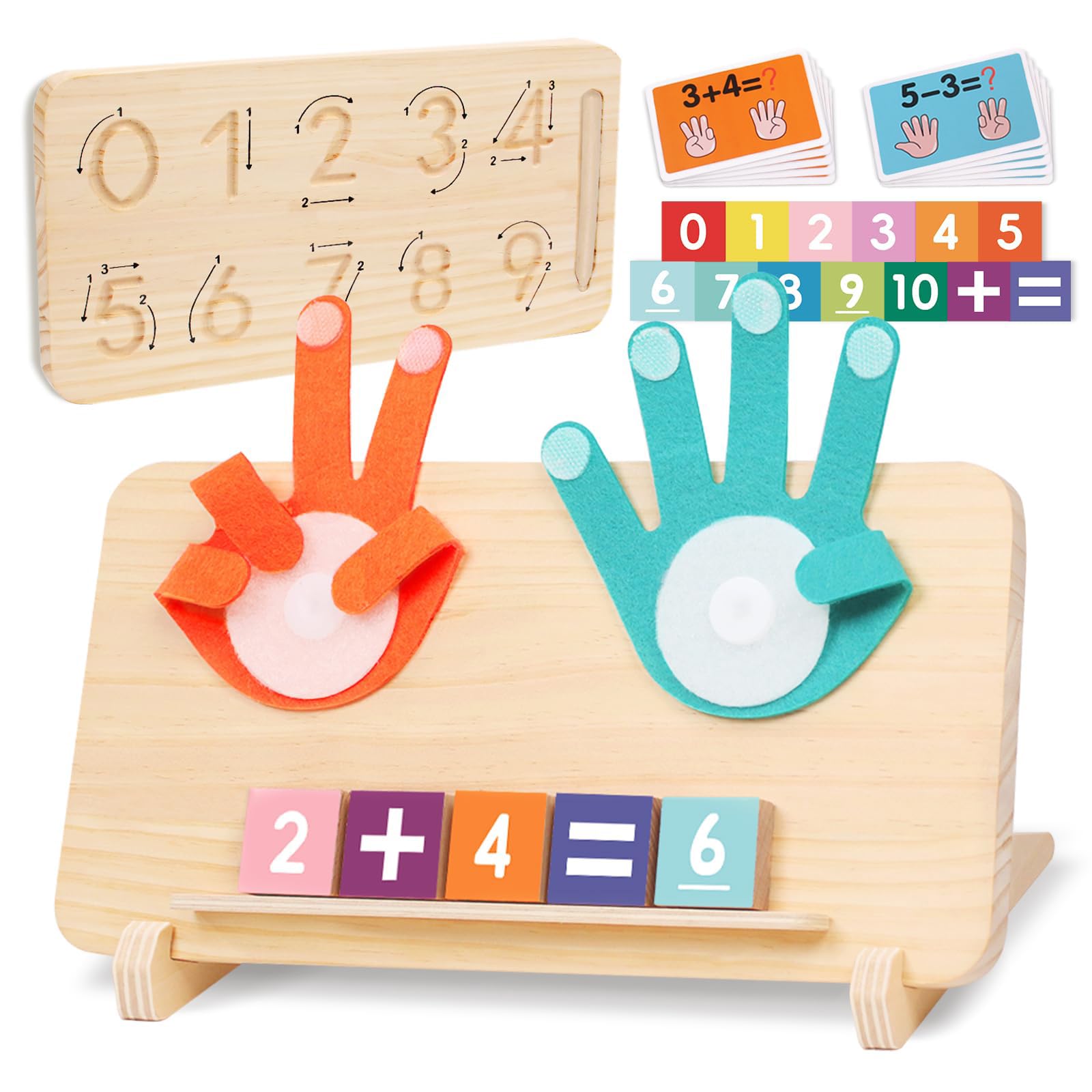 Juguetes Aprendizaje de Matemáticas Montessori, Herramienta Aprender a Contar, Juegos Educativos Niños 4 Años, Juguete Ideal para Niños y Niñas de Partir de 3 Años