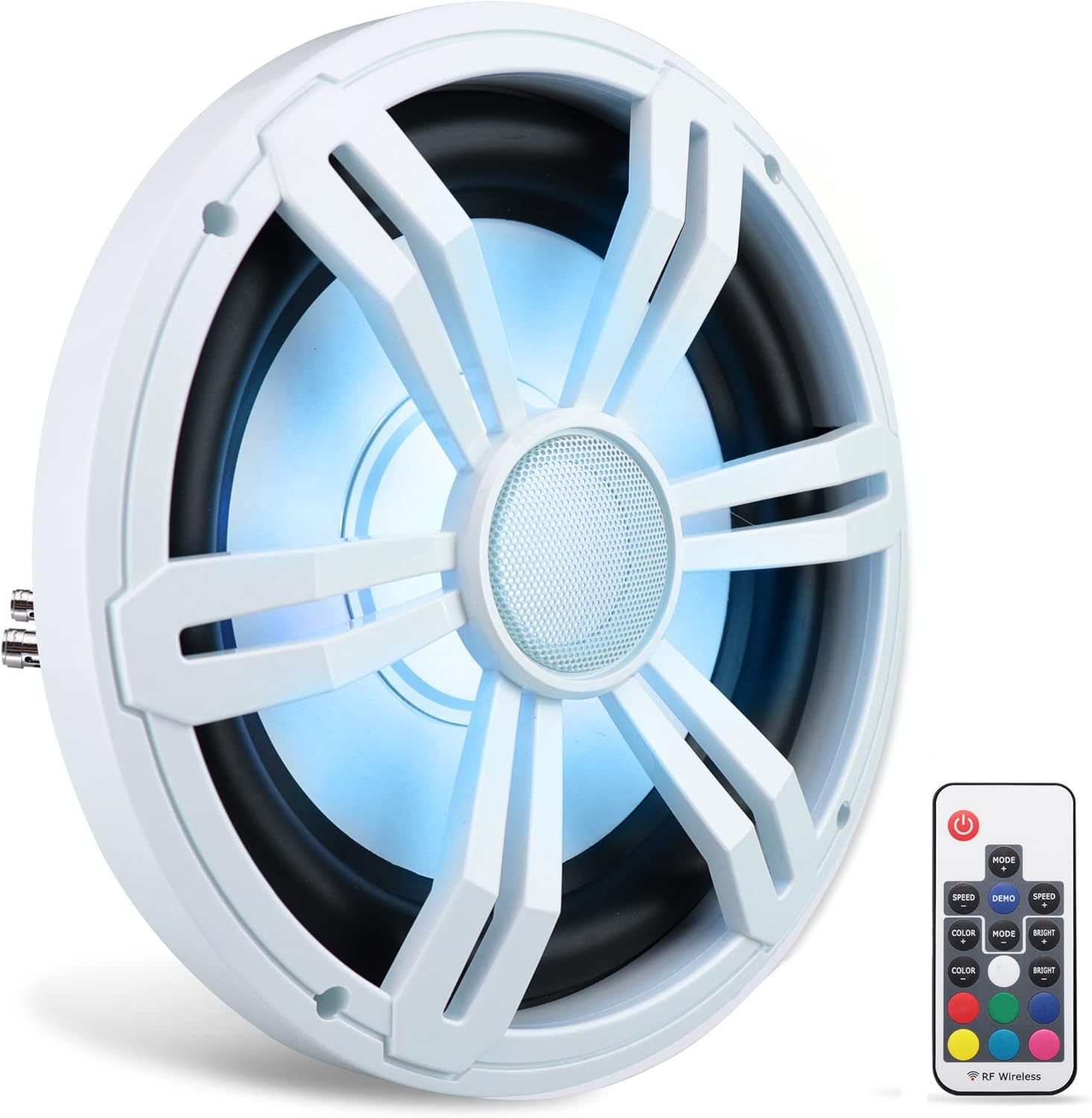 PyleUsa 10” Slim Marine Subwoofer 400W 4 Ohm Waterproof