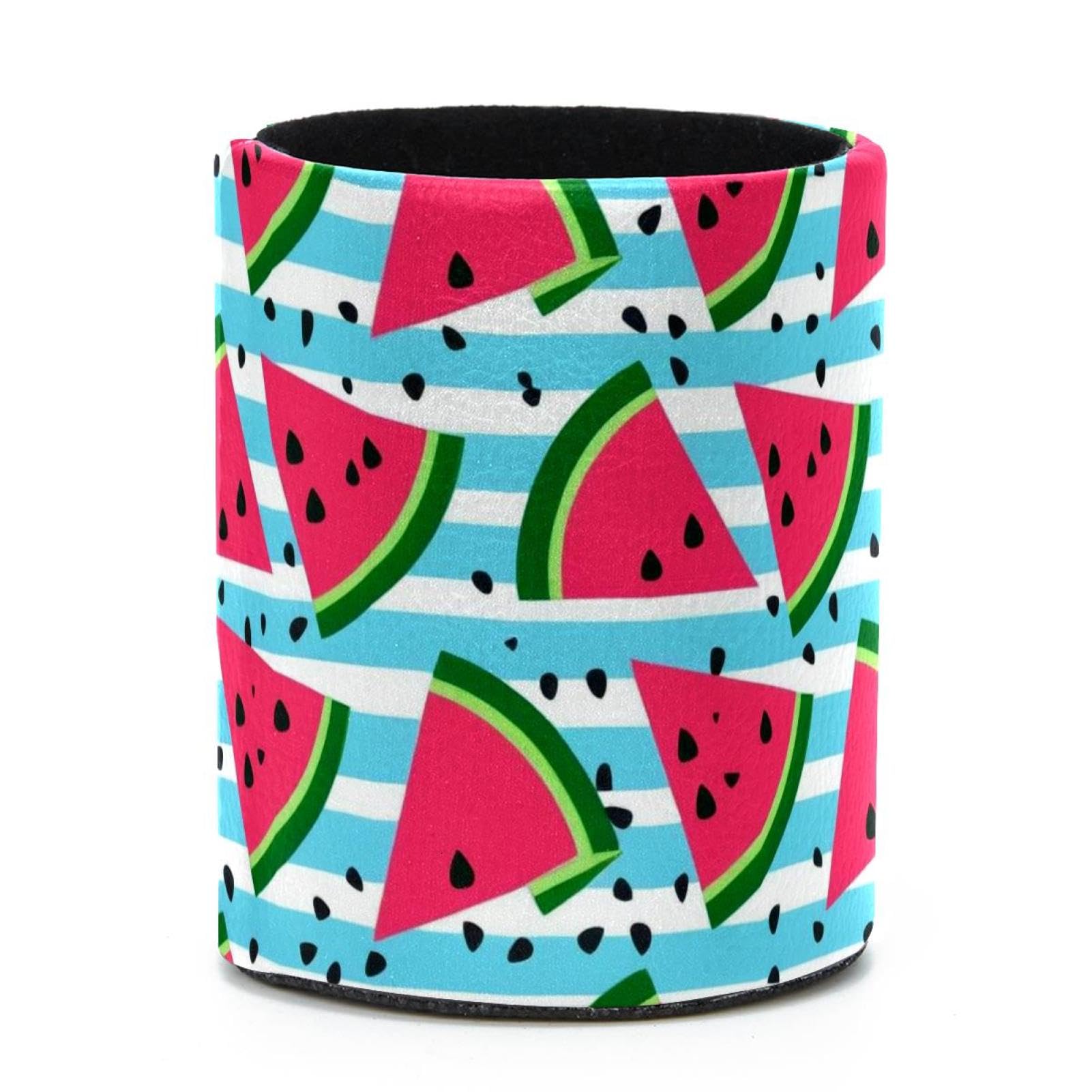VAPOKF Round Pencil Holders for Desk, Watermelon Pen Holders Pen Pot Makeup Brushes Storage Desktop Stationery Supplies Organiser for Home Office