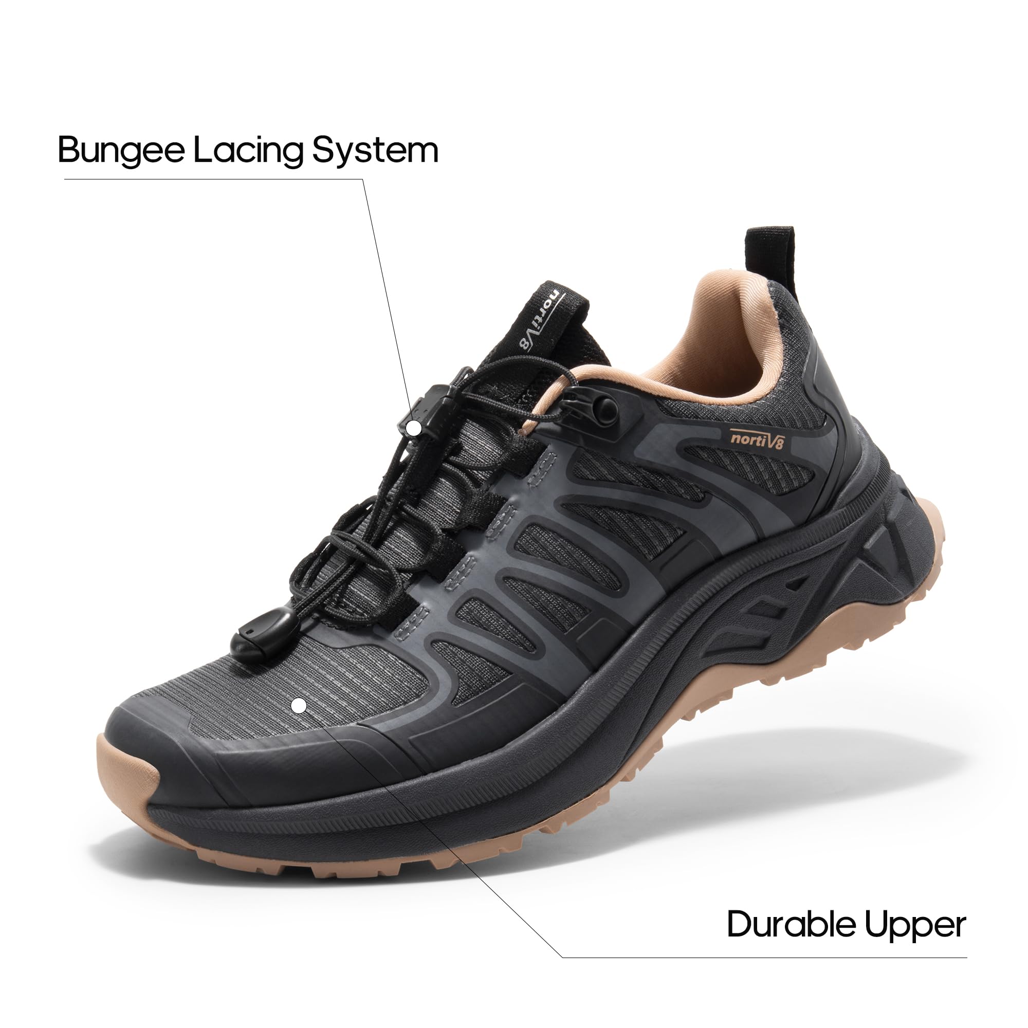 NORTIV 8 Chaussures de Randonnée Imperméables et Légères pour Femmes Confortables Chaussure Durable et Respirante SNHS242W