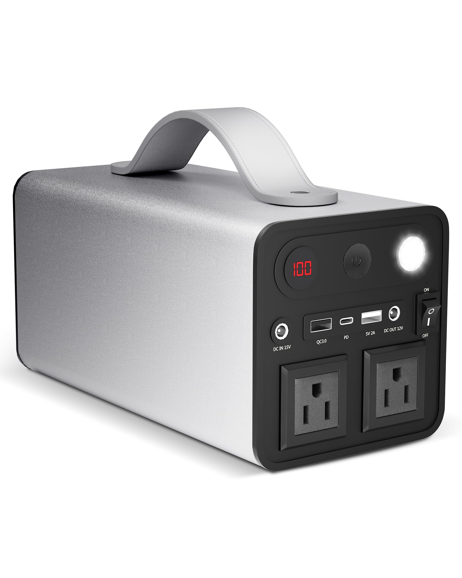 CHAOLONGYUAN Portable Power Station 300Wh 81000mAh Laptop Power Bank with 300W AC Outlet 18W QC TYPE-C Ports Backup
