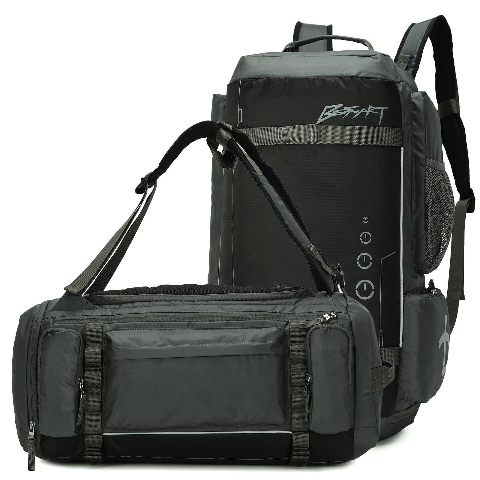 BESMART 40L Extra Large Gym Backpack for Men, Big Gym Bag with Shoes Compartment, Waterproof Heavy Duty Duffel Bags, Men's Workout Backpacks for