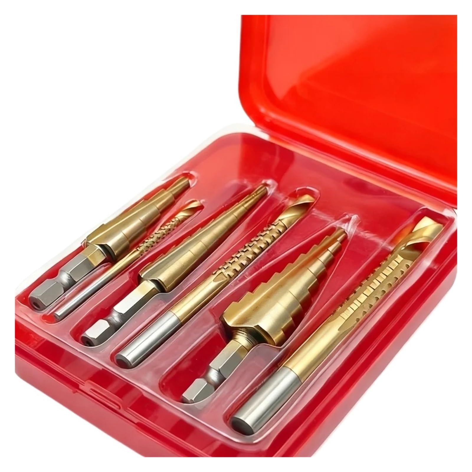 Juego de brocas helicoidales recubiertas titanio 6 piezas