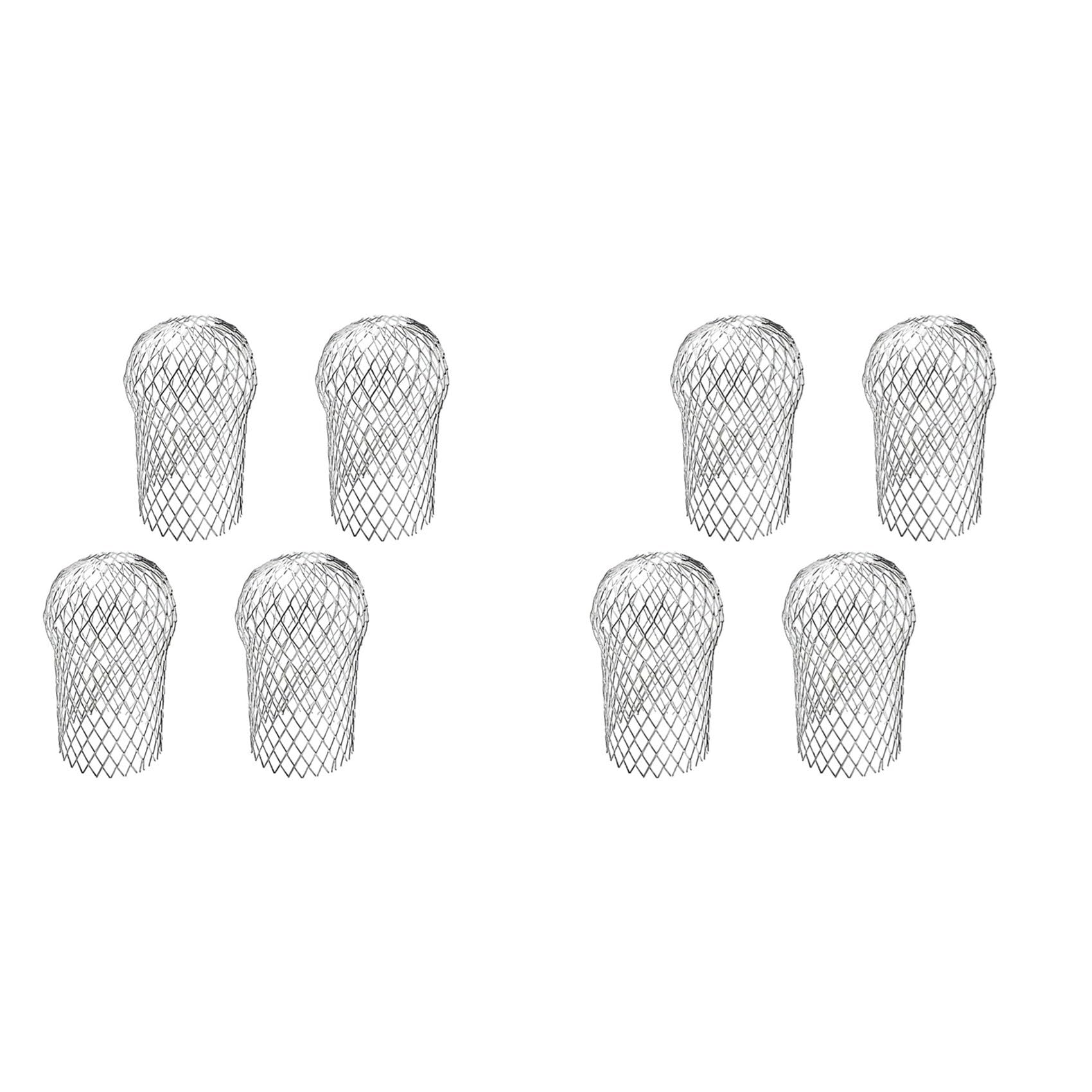 Hndhbfgrt 8 Pcs Gutter Downspout Guards 3.5 Inch Aluminum Leaf Filter Strainer Expandable Gutter Downspout Protector