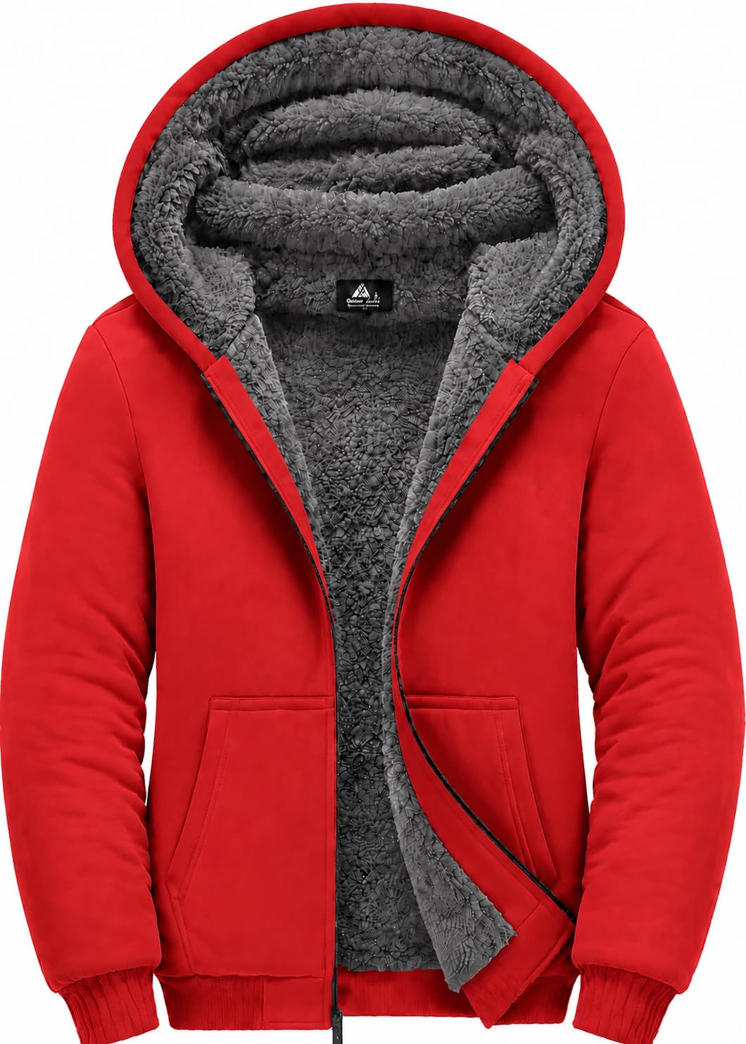 GEEK LIGHTING Boys Sherpa Lined Hoodie Kids Fleece Jacket Sweatshirt