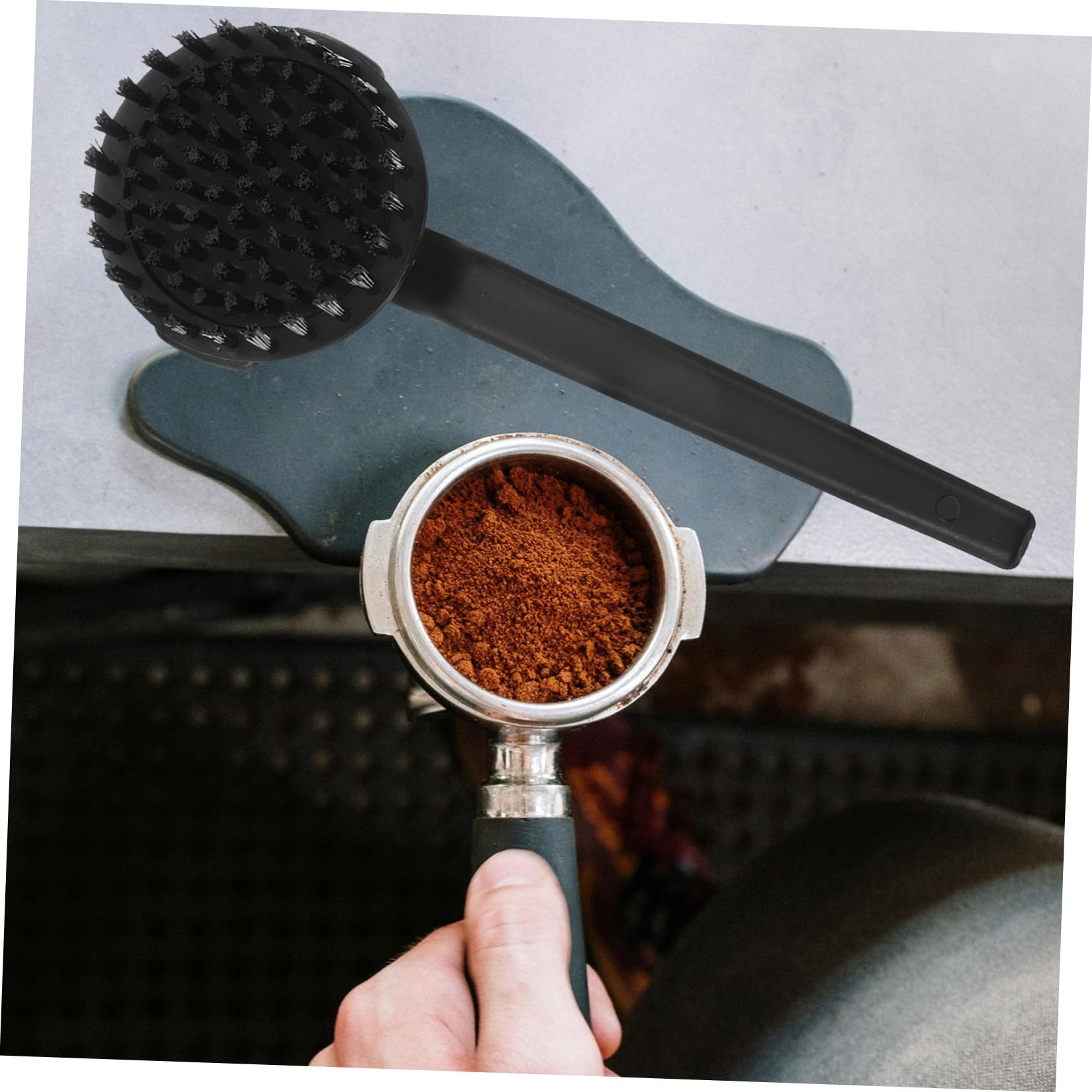 MAGICLULU 4 Piezas Cepillo De Limpieza Para Cafeteras Limpieza De Cepillo De Cafe Limpiador De Maquinas De Espresso Cepillo Limpiador Para Espresso Cepillo Para Maquina De Cafe Black Nylon