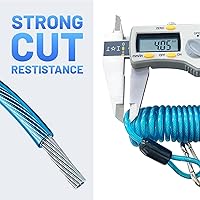 Vista 8 de MECMO Cable de remolque en línea de 7 vías, resistente de 8 pies, listado UL, con caja de conexiones de 7 bandas, interruptor de ruptura de 12 V