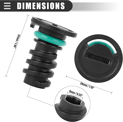 Miniatura 3 de Motoforti Tapón de drenaje de aceite de motor de automóvil, cárter de aceite de motor automático, para Mercedes-Benz C63 para AMG S 2016, ABS,