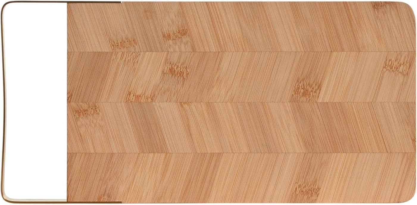 Tabla Cortar Bamboo Metal 35.5 x 17.5 x 1.5 Natural