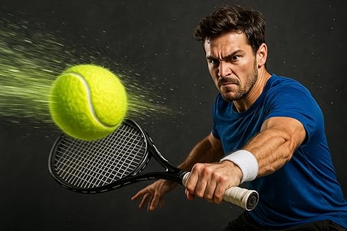 Miniatura 2 de VIV Pelotas de tenis avanzadas a granel, paquete de 3050100+ pelotas de práctica que rebotan a presión de 53 pulgadas de alta durabilidad, tamaño