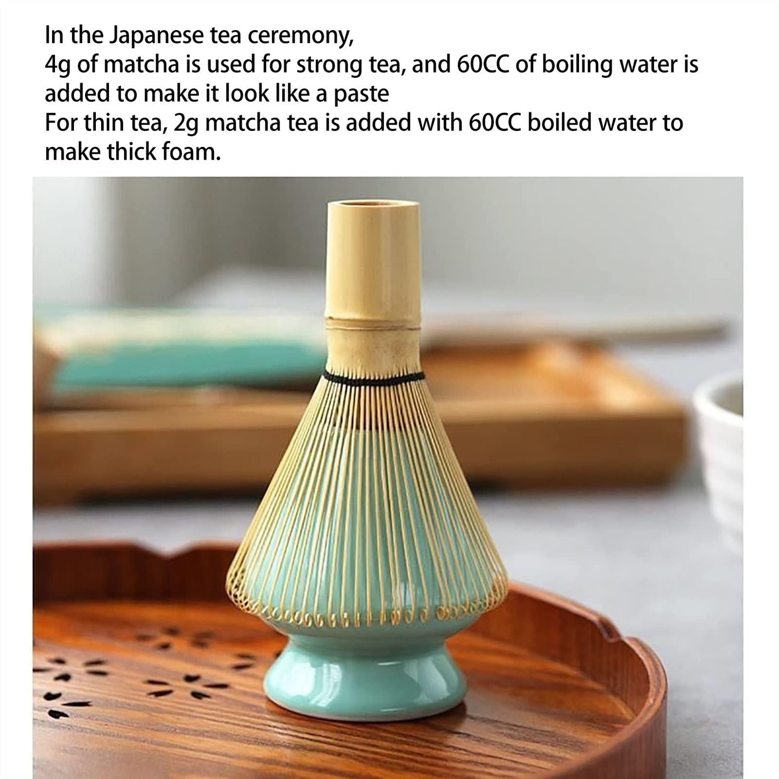 Cuillere Matcha Accessoires Faits Main Matcha Kit Ustensiles de Thé Japonais Traditionnels pour Le Matcha Convient pour Les Fêtes(3pcs-C)