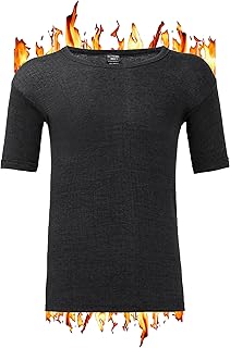 ZRWASKA Mens Thermal Underwear Vests Long Sleeve Tops