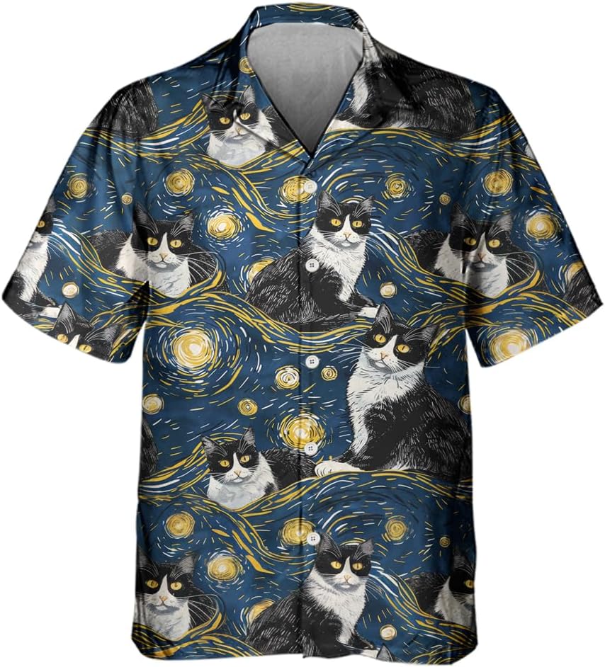 HYPEWAVE Hawaiian Shirt Casual Button Down Short Sleeves Unisex, Best Birthday Gift