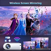 Vista 2 de YABER Mini proyector con WiFi, proyector de cine al aire libre Full HD 1080P, proyector portátil compatible con TV Stick/iOS/Android/TV