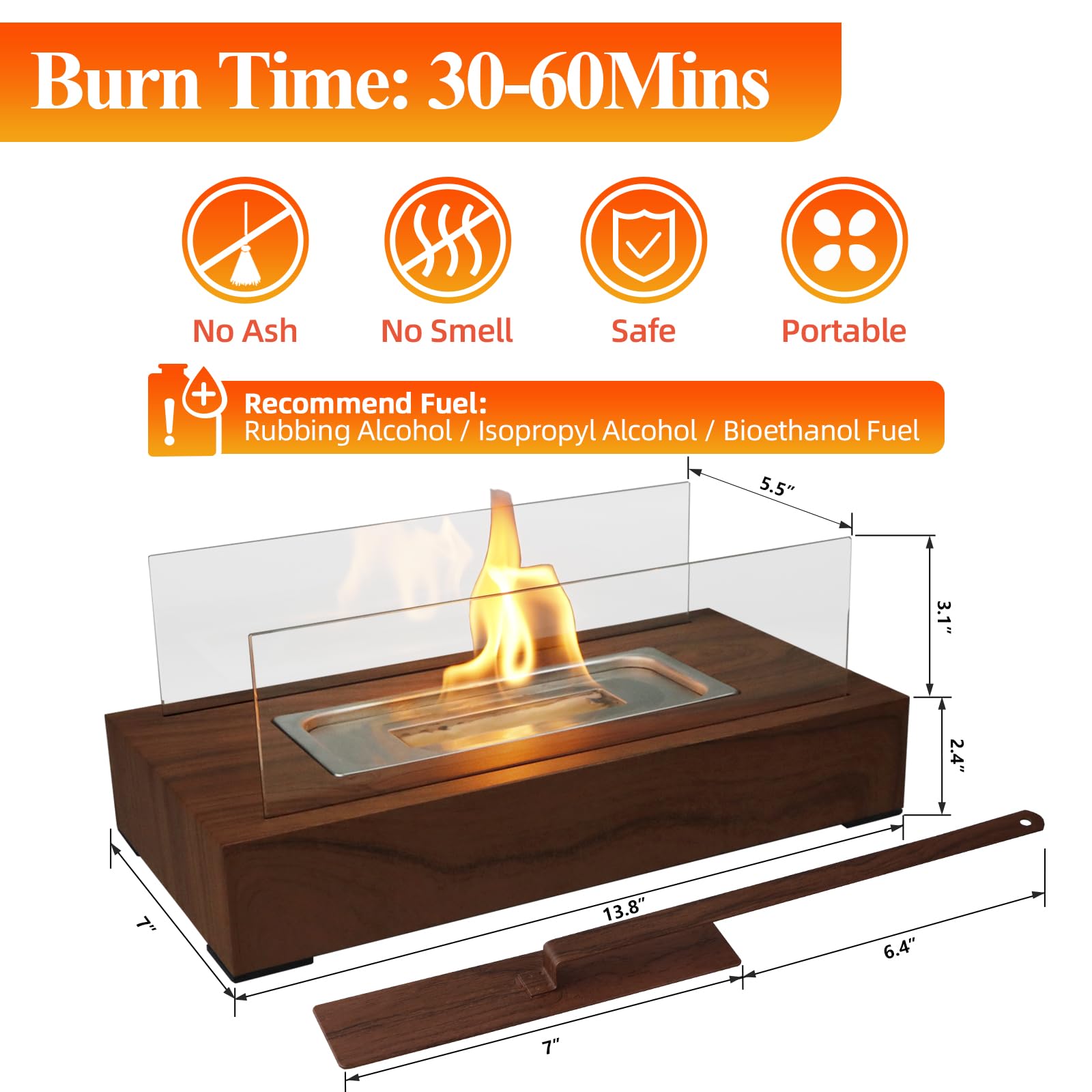 Mesa Con Fogata Para Interior Chimeneas Y Fogatas Para Exterior ¡8