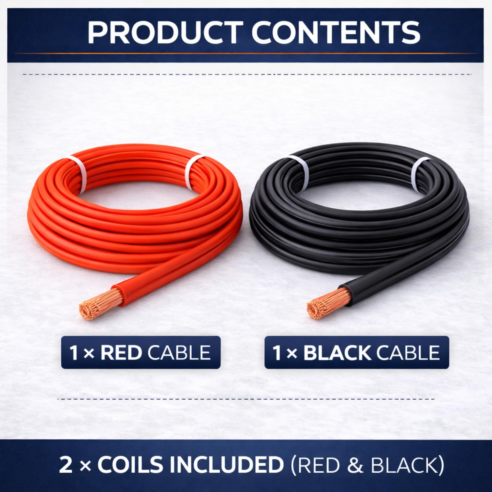 Set di cavi flessibili in PVC rosso e nero per cablaggio auto automobilistiche 12V 24V batteria 39/50/70 Amp 3mm 6mm 10mm (10mm rosso + set nero, 1 metro)